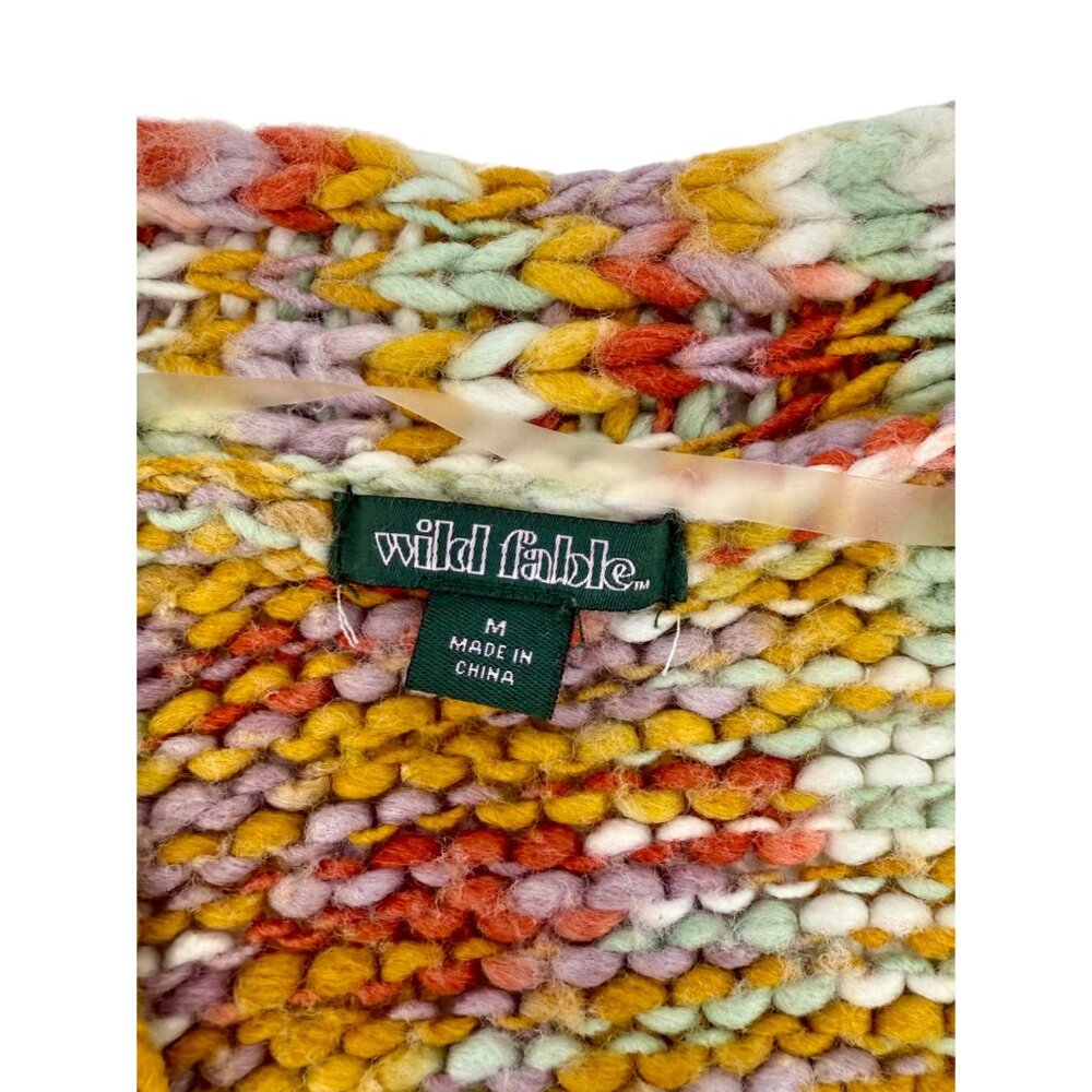 Wild Fable Multicolored Rhinestone Button Front Cardigan Knit| Boho Indie Sleaze - Picture 16 of 16